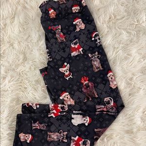 Christmas Puppies Workout Leggings